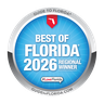 Best of Florida 2026 Regional Winner badge from Guide to Florida